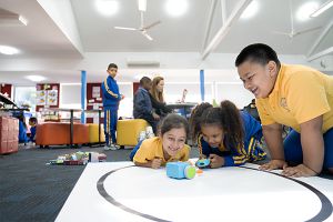 St Therese Catholic Primary School Lakemba - students working on robotics project